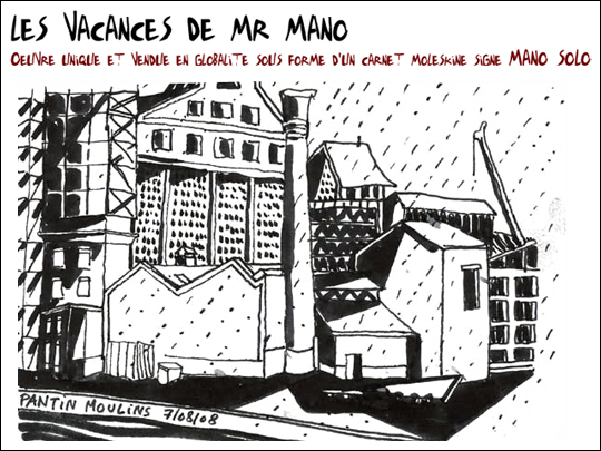 carnet de dessins signé mano solo